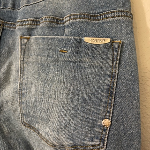 Men’s Kollar Destroyed Knee Skinny Jeans. Size 30. Mid Wash - Picture 4 of 14